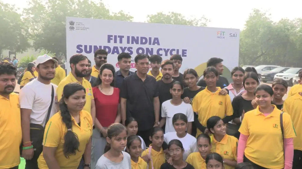 IRSF Rope Skippers with Sports Minister Mr. Mansukh Mandaviya