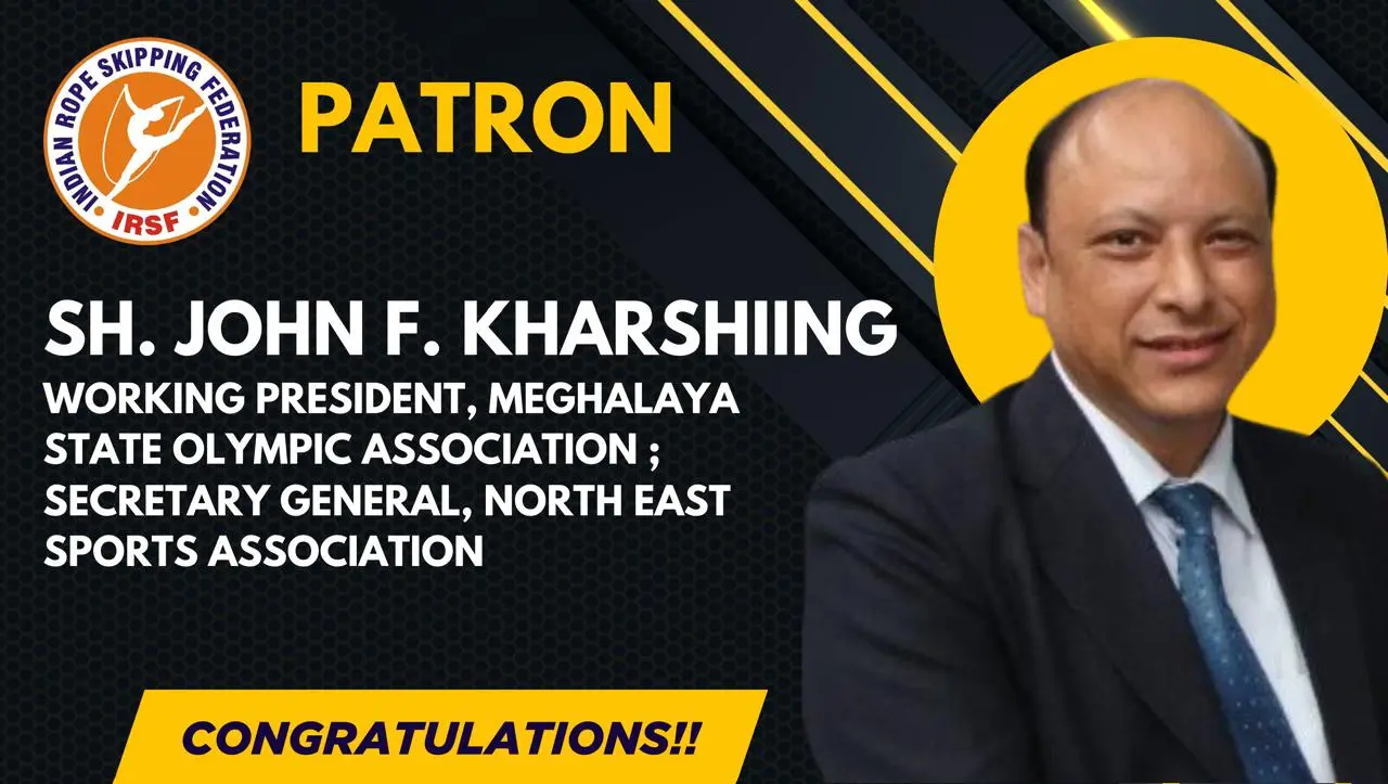 Shri John F. Kharshiing Graces the Indian Rope Skipping Federation (IRSF) as Patron