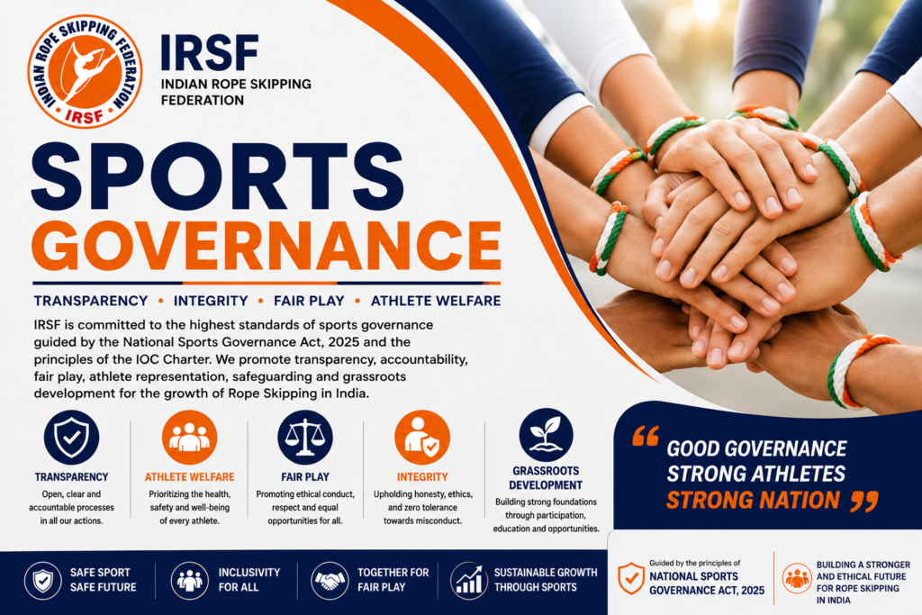 Sports Governance framework promoting athlete welfare, transparency, integrity and fair play in India
