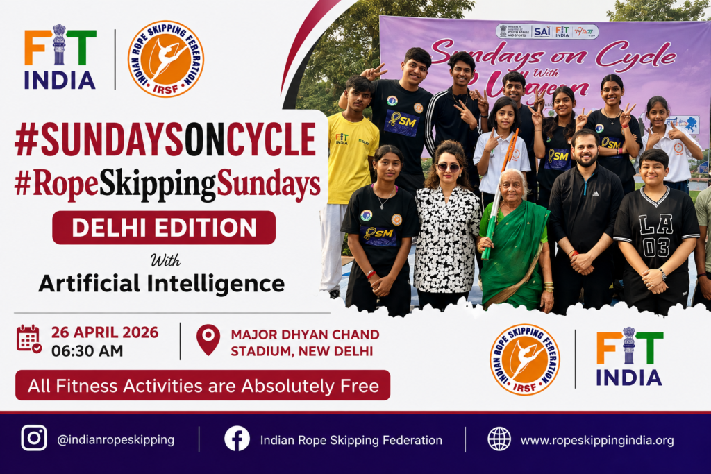 71st Edition of Sundays On Cycle and Rope Skipping Sundays in Delhi